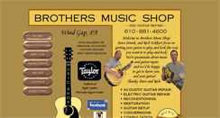 Desktop Screenshot of brothersmusicshop.com